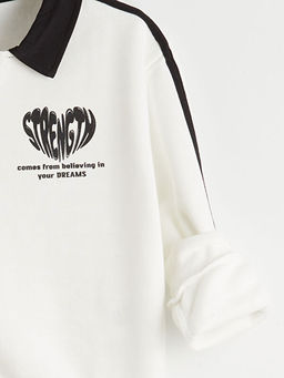 Polo Yaka K?z ?ocuk Sweatshirt