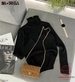 Водолазки в рубчик однотонная