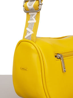 LACCOMA сумка Мелани-Ф826-желтый эко кожа хлопок фото 4