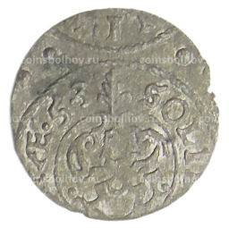 Солид 1653 года Шведская оккупация Риги  Королева Кристина
