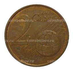 Монета 2 евроцента 2002 года D Германия