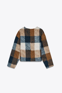 SOFT CHECK SWEATSHIRT - Zara фото 3