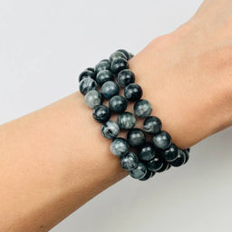 Бусины для украшений из Соколиного глаза (50 бусин)