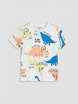 Dinozor Bask?l? Erkek ?ocuk Ti??rt
