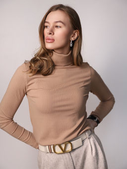 Водолазка женская с горлом КВ200 Песочный от фабрики Спортсоло