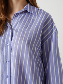 ?izgili Oversize Kad?n G?mlek Tunik