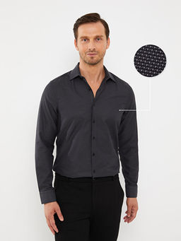 Slim Fit Uzun Kollu Arm?rl? Erkek G?mlek