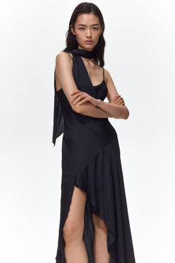 Vestido de sat?n con fular - H&m фото 2