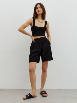 Шорты их сжатой вискозы - TO BE ONE фото 2