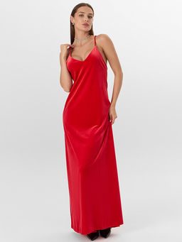 Сарафан женский красный велюровый - Mark formelle фото 5