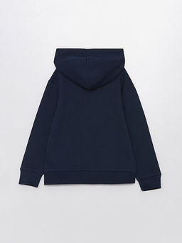 Kap??onlu Bask?l? Uzun Kollu Erkek ?ocuk Sweatshirt - Waikiki фото 2