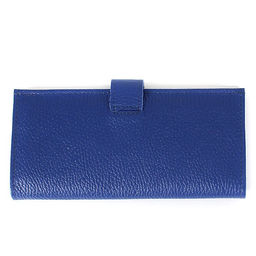 Портмоне женское Croco-ПР-950 с хлястиком натуральная кожа 2 отд, 13 карм, васильковый флотер (105) 202855  фото 2