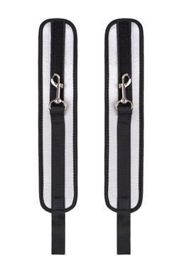 Поножи Anonymo #0157, полиэстер, черно-серебристый, 28,5 см