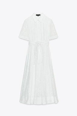 ZW COLLECTION EMBROIDERED SHIRT DRESS