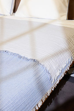 Trendyolmilla Home Bej Muslin Puskullu Cift Taraftl? Kullan?labilir Cift Kisilik Yatak Ortusu TPHSS25CYO00000 фото 2