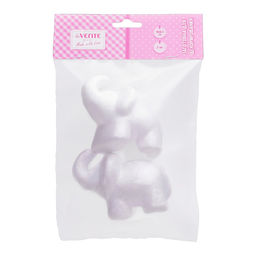 Заготовка для декорирования "Слоники" из пенополистирола, 100x65 мм, 2 шт, в пластиковом пакете с подвесом