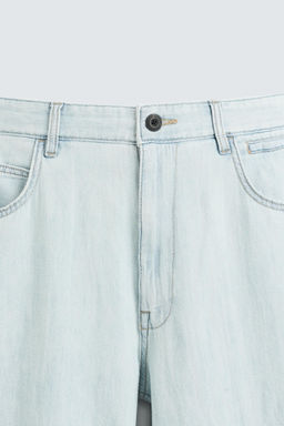 LIGHTWEIGHT LOOSE WIDE-LEG JEANS - Zara фото 18