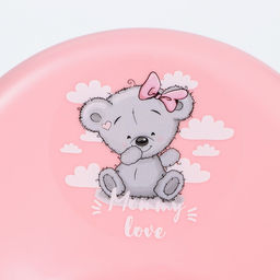 Горшок детский с крышкой Mommy love, нежно-розовый