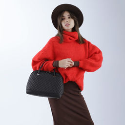 Сумка женская TEXTURA, тоут, средний размер, цвет чёрный  фото 4