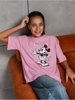 Футболка "Мышка" розовый Девочка