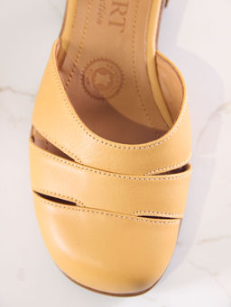 Босоножки 3032.25294br.Лион тыква+коричневый