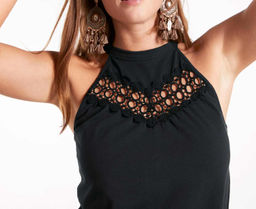 Топ, черный - Linea tesini фото 4