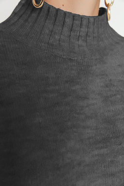 Bordo Genis Kal?p Yumusak Dokulu Basic Triko Kazak TWOAW23KZ00490 - Trendyolmilla фото 22