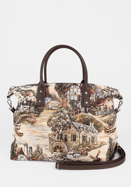Сумка большая из гобелена c принтом Мельницы L-Craft