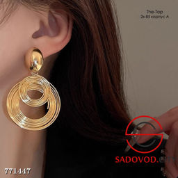 Объёмные серьги спирали
