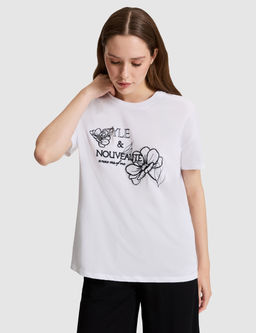 Beyaz Oversize Ti__rt