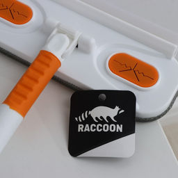 Щётка для окон Raccoon, телескопическая нержавеющая ручка 77(123) см, силиконовый сгон 22 см, велюровая насадка 227 см, цвет МИКС - Simaland фото 12