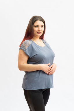 Футболка Кимоно-кружево Вискоза 95%, лайкра 5% - Ивассорти фото 25