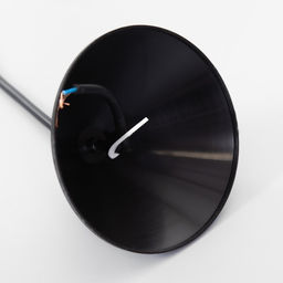 Подвес «Конус» BR 00268, 1×15 Вт, Е27, чёрный/дымчатый, 25×25×15 см