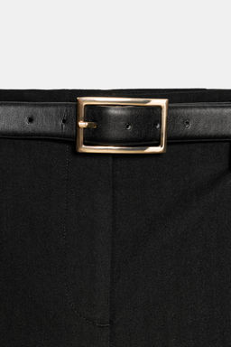 HIGH-WAIST TROUSERS WITH BELT - Zara фото 10