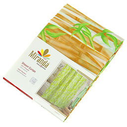 "Miranda" Штора для ванной тканевая 180х200см "Бамбкук на бежевом", без колец, 100% п/э (Турция)