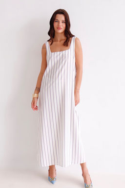 Martichelli Платье белое в полоску  фото 10