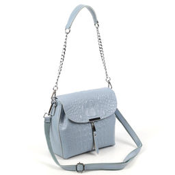 Женская кожаная сумка через плечо под крокодила 0112-8