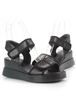 08-PEG248-2 BLACK Босоножки женские (натуральная кожа)