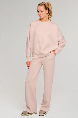 Арт. 2802 Костюм с брюками женский 44-52(5 шт) Цвет:пудра