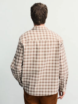 Рубашка в клетку из 100% хлопка / Zarina  фото 5