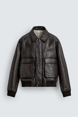 LIMITED EDITION LEATHER JACKET - Zara фото 7