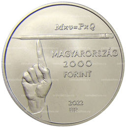 Монета 2000 форинтов 2022 года Венгрия  110 лет со дня рождения Милтона Фридмана