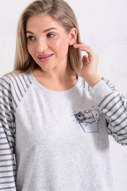 Пижама женская 1-248 (серый)