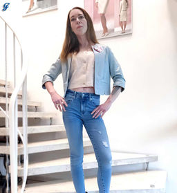 Кожаная куртка, мятная - Linea tesini фото 6