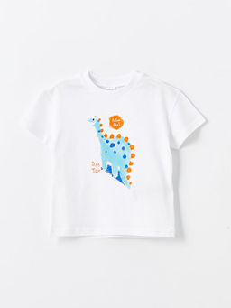 Bisiklet Yaka K?sa Kollu Bask?l? Erkek Bebek Ti??rt 2li - Waikiki фото 2