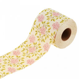 Туалетная бумага из бамбукового волокна Розы 3-х слойная, текстурированная, с перфорацией 10х10см, в п/э пленке 10х10х10см, т.м.Домашняя Мода (Китай)  фото 4