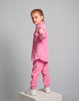 Комплект Вельвет ЦВЕТ: БАРБИ (QR)