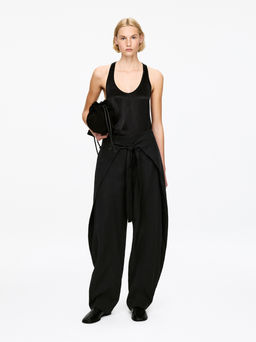 Pantalones de sastre con delantero cruzado - H&m фото 3