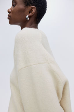 Jersey oversize con cuello de pico - H&m фото 4