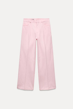 STRAIGHT-LEG COLOURED TROUSERS - Zara фото 3